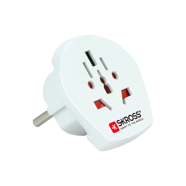 Адаптер SKross World to Europe/ Белый photo 2 Адаптер SKross World to Europe/ Белый photo 2