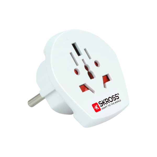 Адаптер SKross World to Europe/ Белый photo 2 Адаптер SKross World to Europe/ Белый photo 2