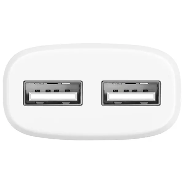 Adaptor de rețea Hoco C12 2.4 A/ White photo 3