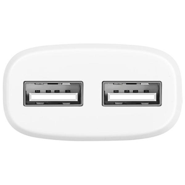 Adaptor de rețea Hoco C12 2.4 A/ White photo 3