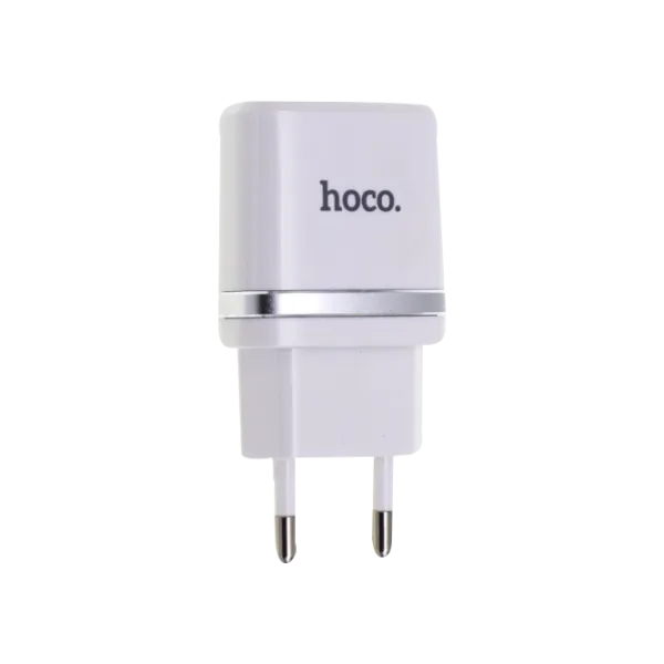 Adaptor de rețea Hoco C12 2.4 A/ White photo 4