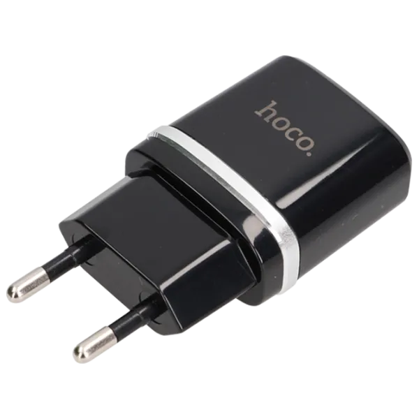 Adaptor de rețea Hoco C12 2.4 A/ Black photo 3