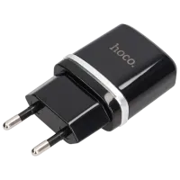 Adaptor de rețea Hoco C12 2.4 A/ Black photo 3
