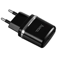 Adaptor de rețea Hoco C12 2.4 A/ Black photo 4