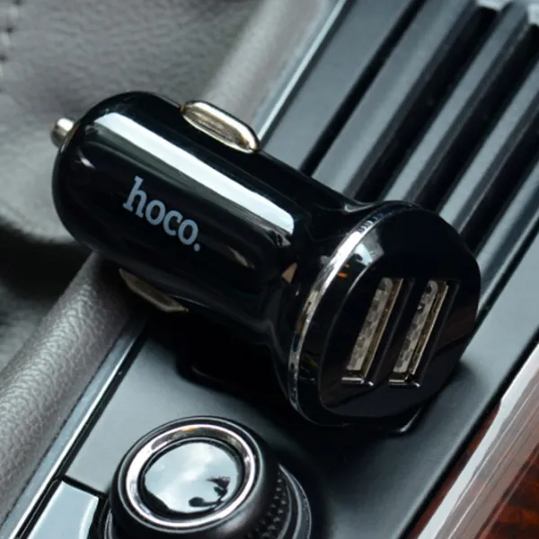 Adapter auto Hoco Z1 2.1 А/ Черный photo 5