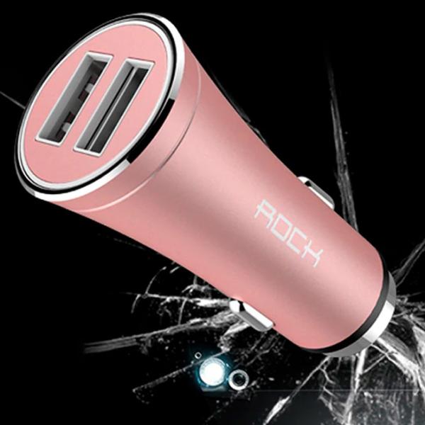 Adapter auto Rock H1 with hammer 2.4 A/ Pink photo 4