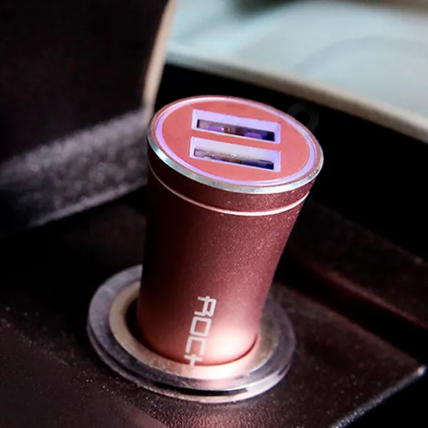 Adapter auto Rock H1 with hammer 2.4 A/ Pink photo 5