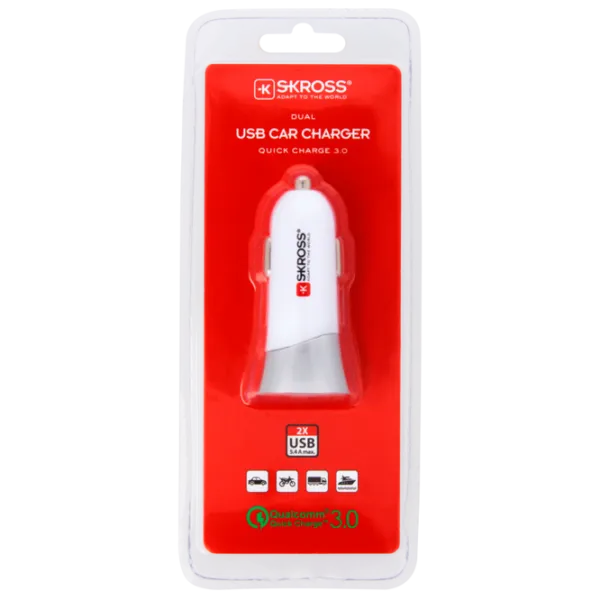 Adapter auto SKross Plus QC 3.4 А/ Белый photo 6