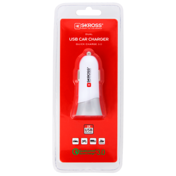 Adapter auto SKross Plus QC 3.4 А/ Белый photo 6