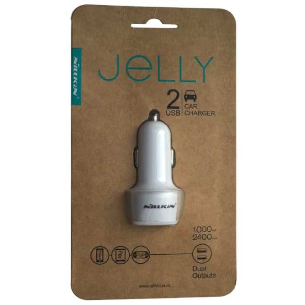 Adapter auto Nillkin Jelly 2.4 A/ White photo 5