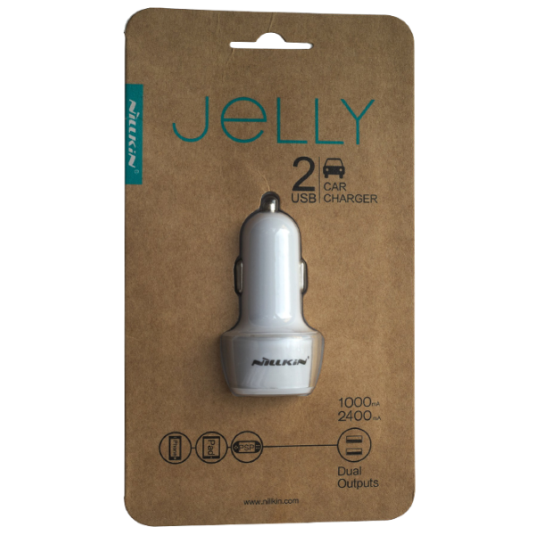 Adapter auto Nillkin Jelly 2.4 A/ White photo 5