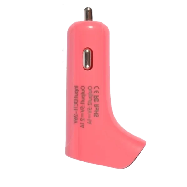Автомобильный адаптер USB F Series  Baseus 2A/ Розовый photo 2