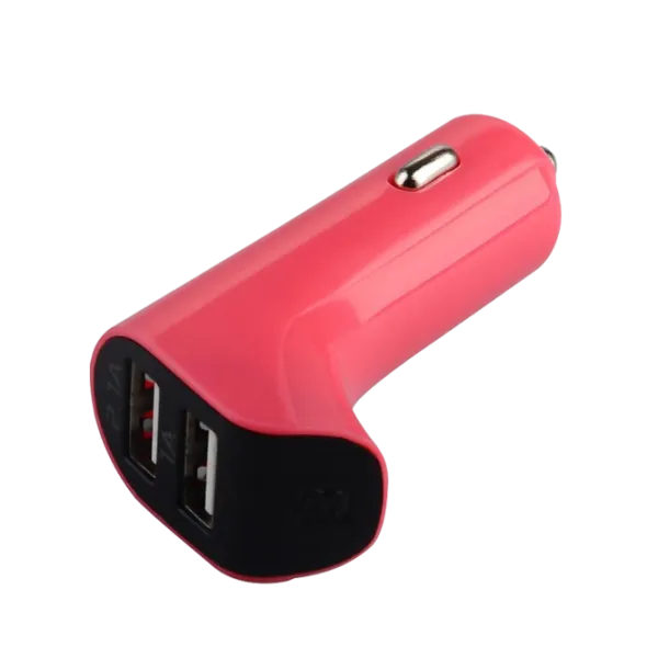 Автомобильный адаптер USB F Series  Baseus 2A/ Розовый photo 4