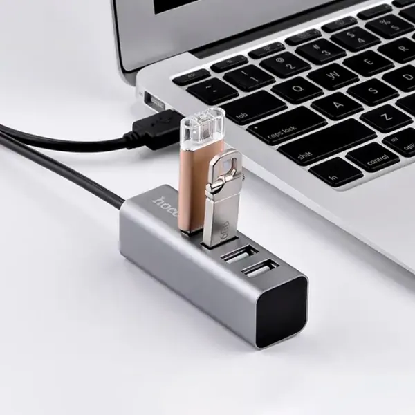 Адаптер Hoco HB1 USB Type-A/ Серебристый photo 4