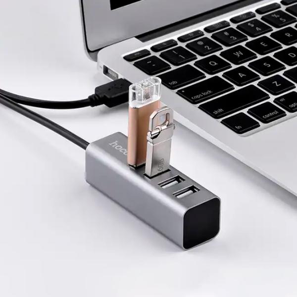 Адаптер Hoco HB1 USB Type-A/ Серебристый photo 4