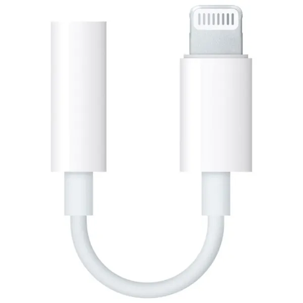 Адаптер MMX62ZM/ A Apple 3.5 mm + Lightning 0.1 м/ Белый photo 2