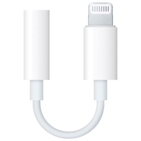 Адаптер MMX62ZM/ A Apple 3.5 mm + Lightning 0.1 м/ Белый photo 2