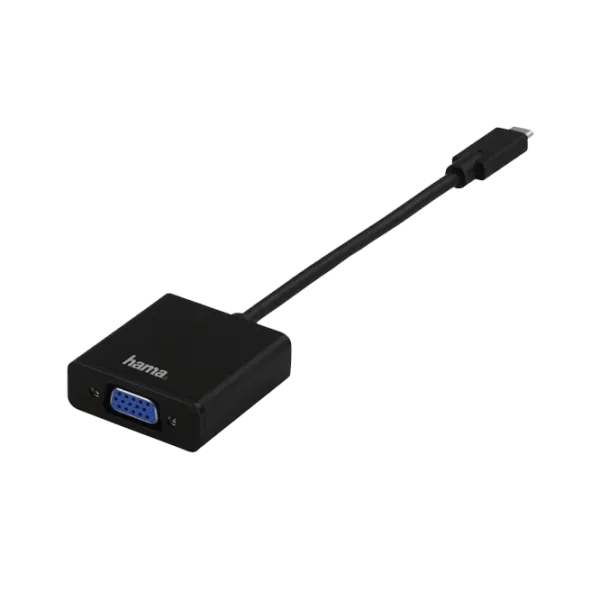 Адаптер USB-C - VGA (135727) Hama Черный photo 3 Адаптер USB-C - VGA (135727) Hama Черный photo 3