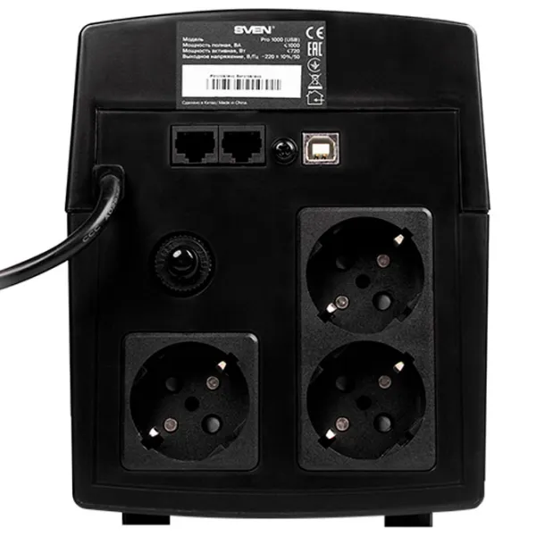 ИБП Sven Pro 1000 Черный photo 3