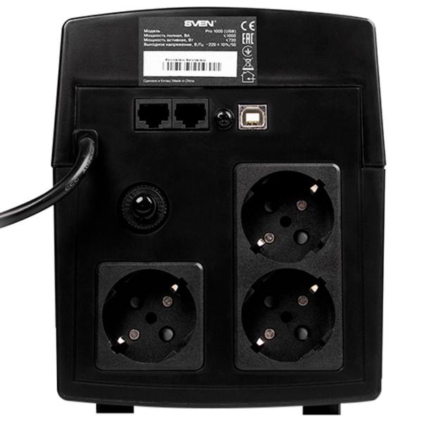 ИБП Sven Pro 1000 Черный photo 3
