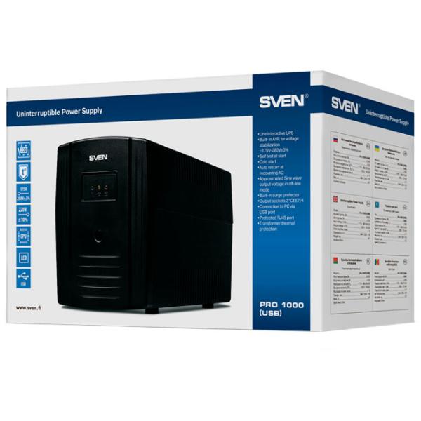 ИБП Sven Pro 1000 Черный photo 4