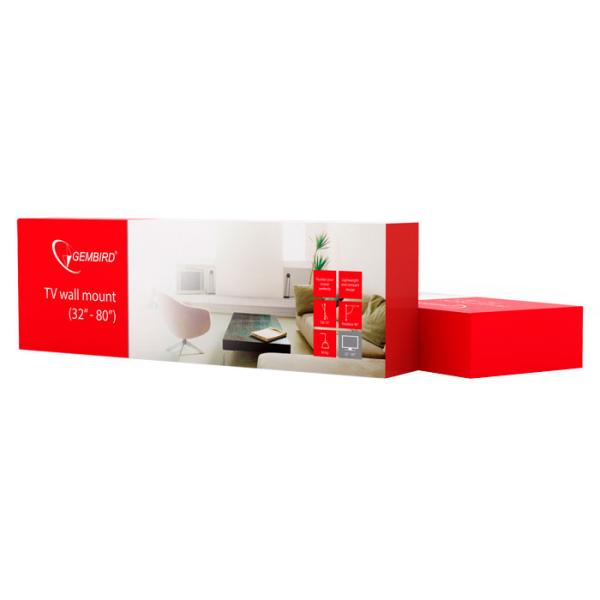 Suport TV Gembird WM-80RT-01 VESA 600 x 400 mm photo 2 Suport TV Gembird WM-80RT-01 VESA 600 x 400 mm photo 2
