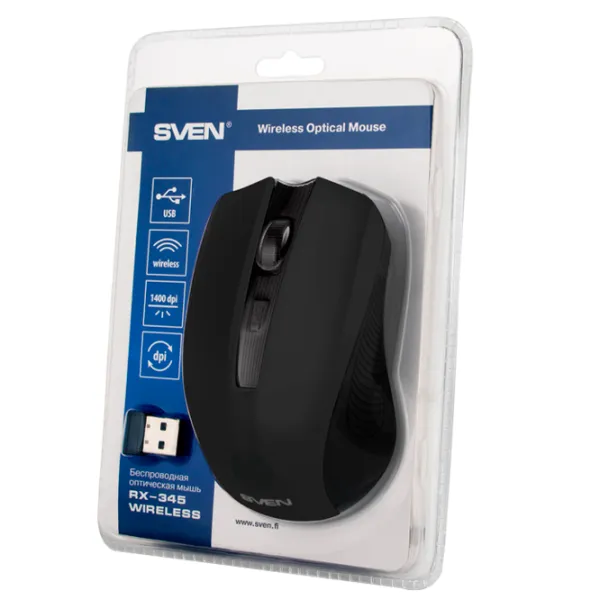 Mouse Sven RX-345 USB/ Black photo 5 Mouse Sven RX-345 USB/ Black photo 5