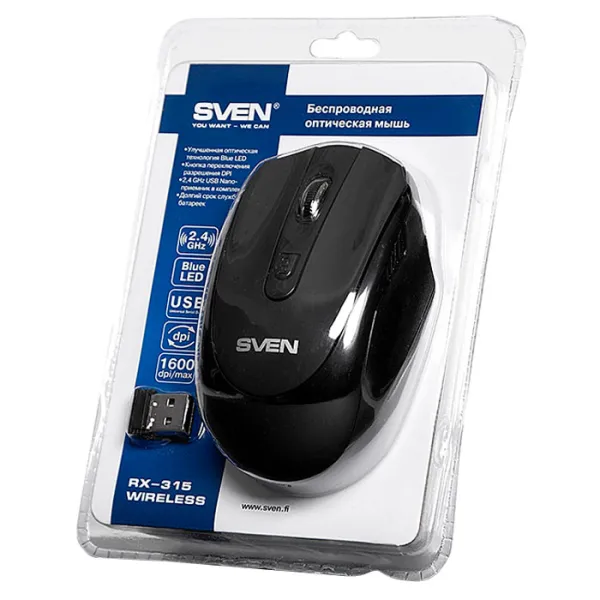 Mouse Sven RX-315 Black photo 5