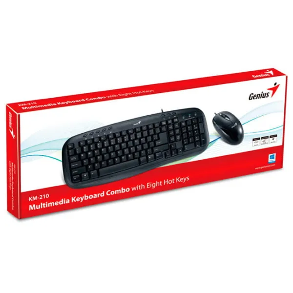 Tastatură Genius KM-210 Cu fir / Black photo 5