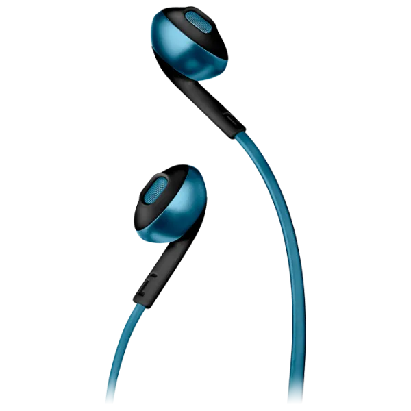 Căști JBL T205BT Black Blue Fără fir/ Sport photo 2