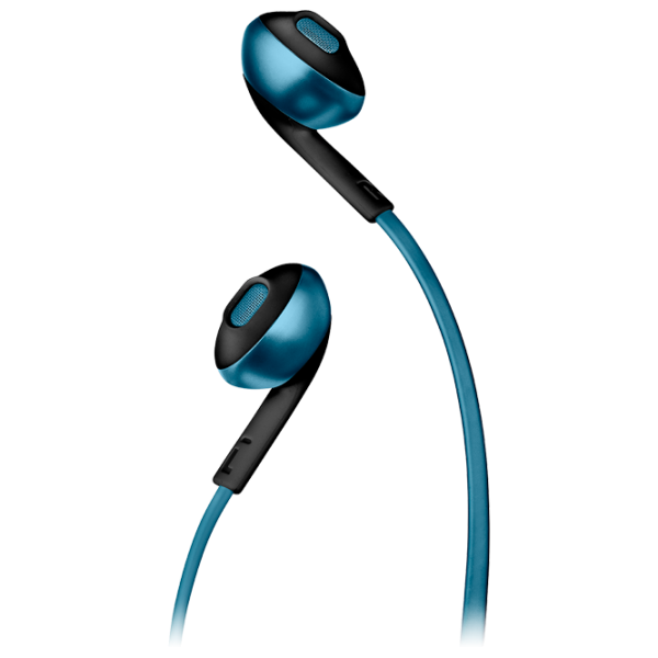 Căști JBL T205BT Black Blue Fără fir/ Sport photo 2