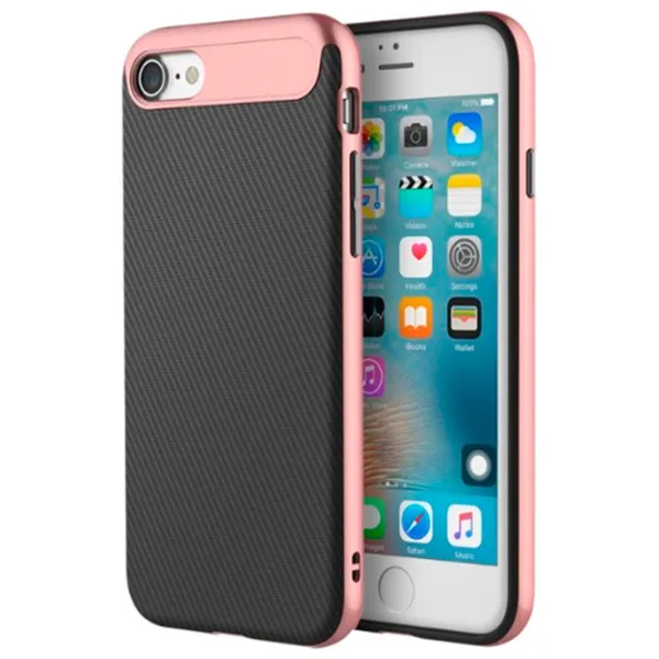 Husă pentru smartphone Apple iPhone 7 Rock/ Back/ PC/ TPU/ Rose Gold photo 2 Husă pentru smartphone Apple iPhone 7 Rock/ Back/ PC/ TPU/ Rose Gold photo 2