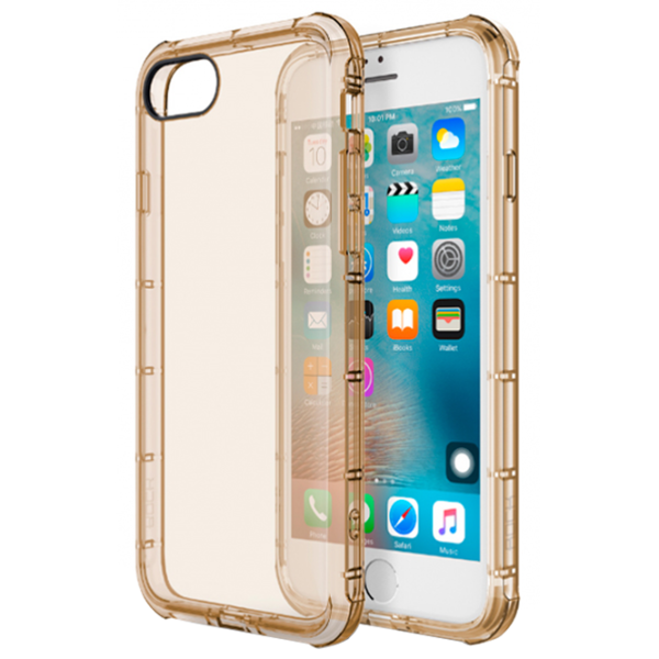 Husă pentru smartphone Apple iPhone 7 Rock/ Back/ TPU/ Transparent Gold photo 2
