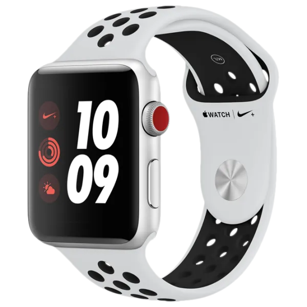 Умные часы Apple Watch Series 3 Nike+ 1.5"/ MQKX2/ Platinum Black Белый photo 2
