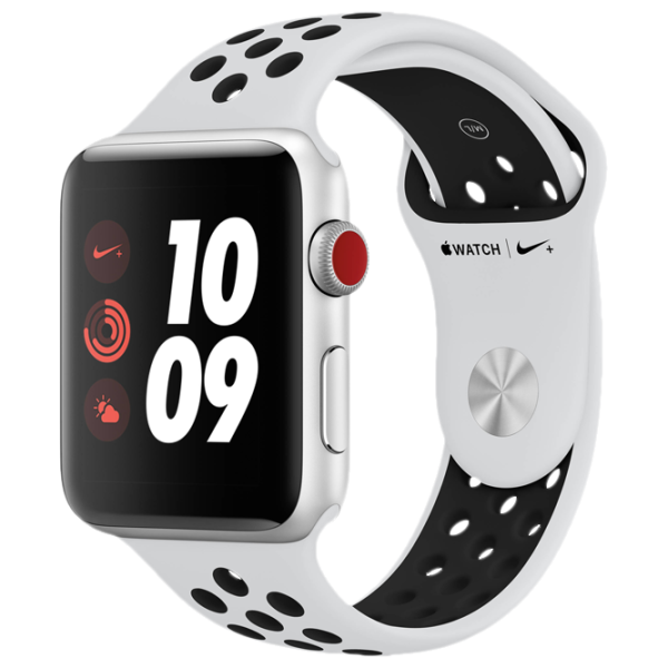 Умные часы Apple Watch Series 3 Nike+ 1.5"/ MQKX2/ Platinum Black Белый photo 2