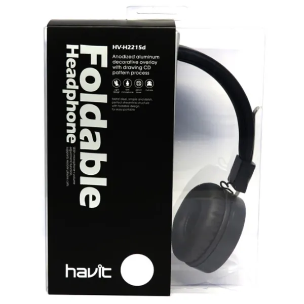 Наушники Havit H2215d Metal Черный Проводная/ Игровой photo 6