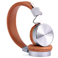 Наушники Hoco W2 Headset Metal Коричневый Проводная/ Персональный photo 2