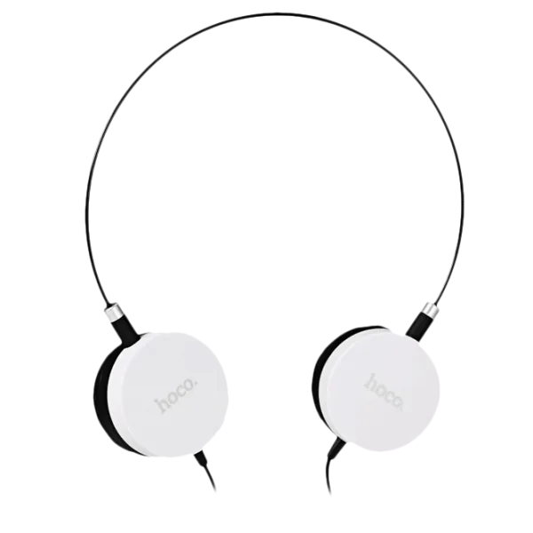 Căști Hoco W3 Headset Black White Cu fir/ Personal photo 2 Căști Hoco W3 Headset Black White Cu fir/ Personal photo 2