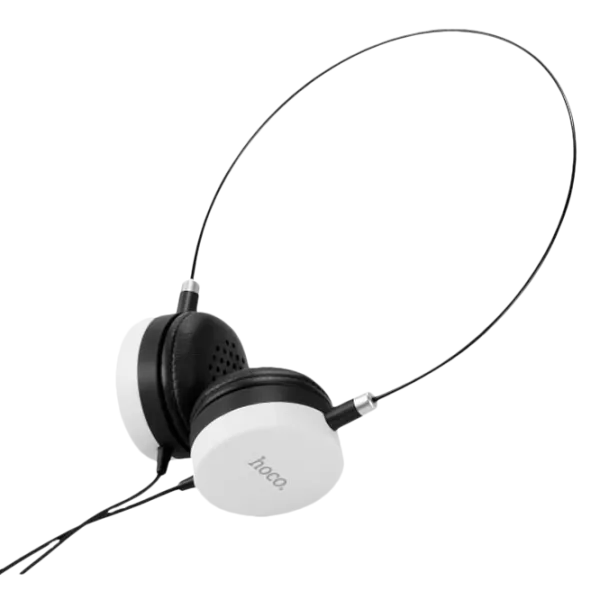 Căști Hoco W3 Headset Black White Cu fir/ Personal photo 5 Căști Hoco W3 Headset Black White Cu fir/ Personal photo 5