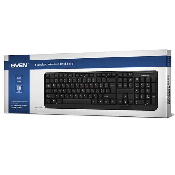Tastatură Sven Comfort 2200 Fără fir/ Black photo 6
