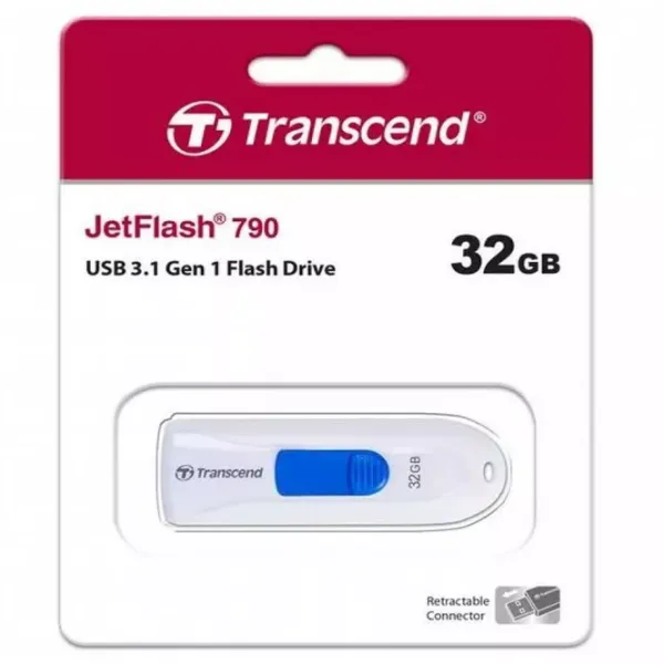 Transcend JetFlash 790 32 ГБ Белый photo 7