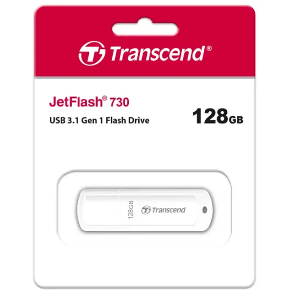 Transcend JetFlash 730 128 ГБ Белый photo 3