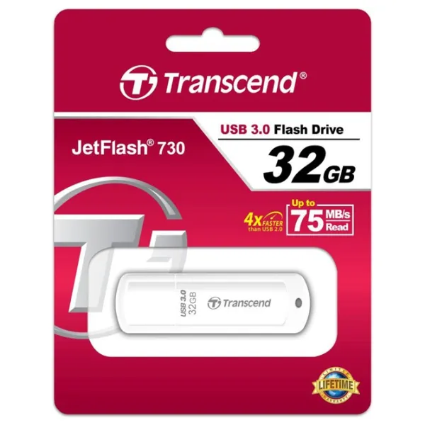 Transcend JetFlash 730 32 ГБ Белый photo 6