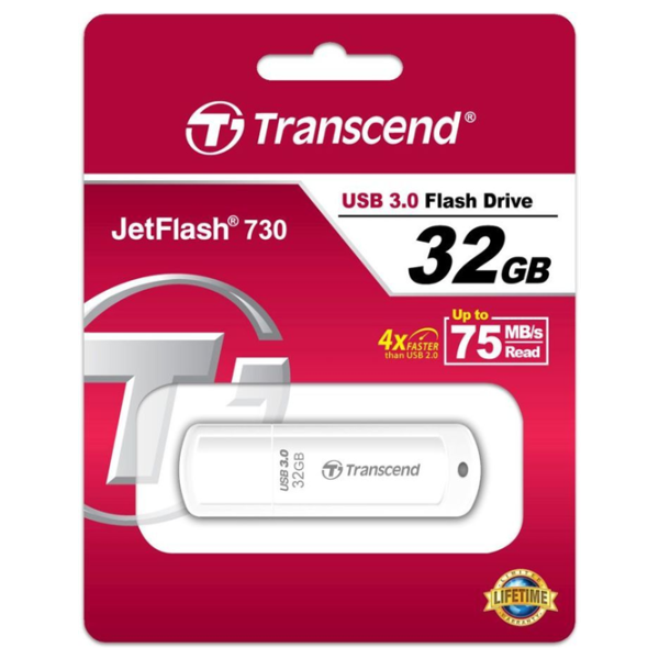 Transcend JetFlash 730 32 ГБ Белый photo 6