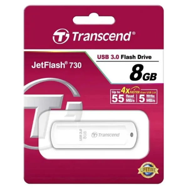 Transcend JetFlash 730 8 ГБ Белый photo 6
