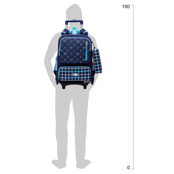 Рюкзак для детей Cool For School Trolley 17"/ Белый Синий/ 19 л photo 3