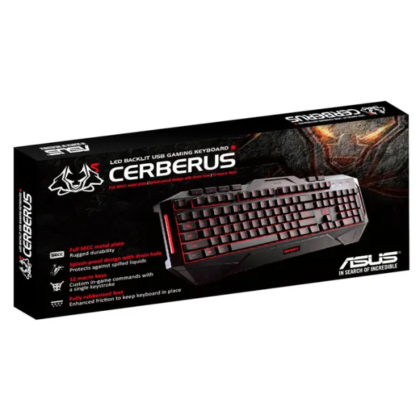 Tastatură Asus Cerberus Cu fir/ Black photo 6