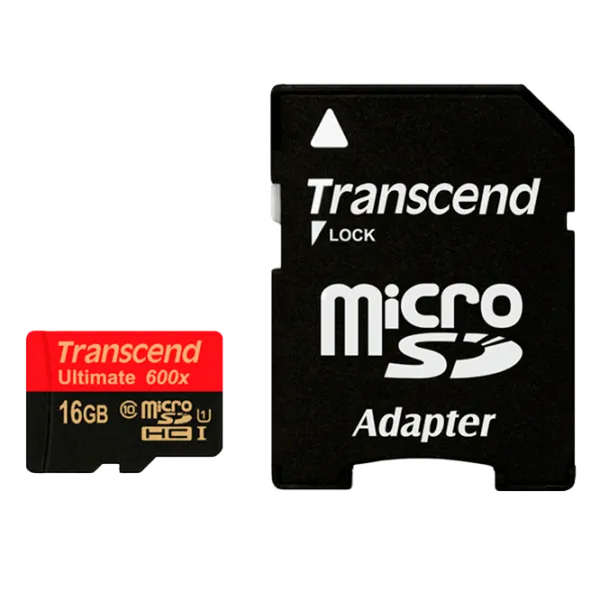 Карта памяти Transcend 16 ГБ MicroSD Card/ UHS-I (600X) photo 2
