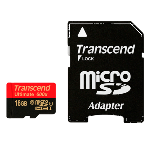 Карта памяти Transcend 16 ГБ MicroSD Card/ UHS-I (600X) photo 2