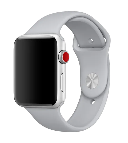 Ремень Apple Watch Sport Band Фторэластомер/ 42 mm/ Серебристый photo 4